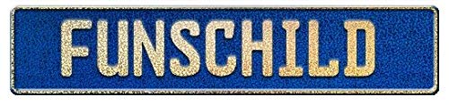 A. Sievers GmbH Glitzer Schild | Fun Schild | Wunschkennzeichen | Namensschild | Fun Kennzeichen | 520x110 mm Funschilder individuell mit Wunschtext gestaltbar für wenig Geld (Glitzer Blau) von A. Sievers GmbH