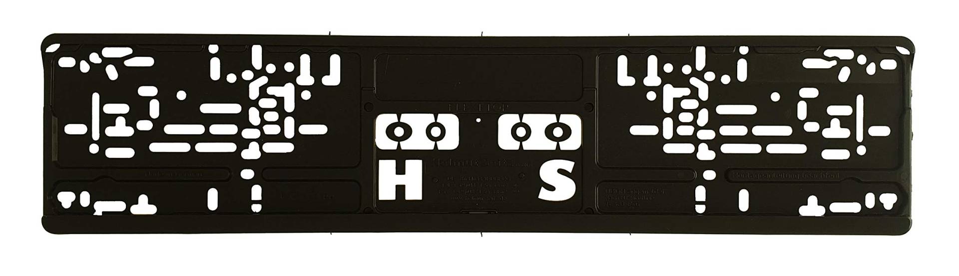 Funschilder.de - Kennzeichenhalter Profi-Fix, Kennzeichenverstärker fürs Auto, minimal größer als EIN Kennzeichen, 520 x 110 mm, schwarz Funschilder.de - Kennzeichenhalter Profi-Fix, Kennzeichenverstärker fürs Auto, minimal größer als EIN Kennzeichen, 520 x 110 mm, schwarz von A. Sievers GmbH