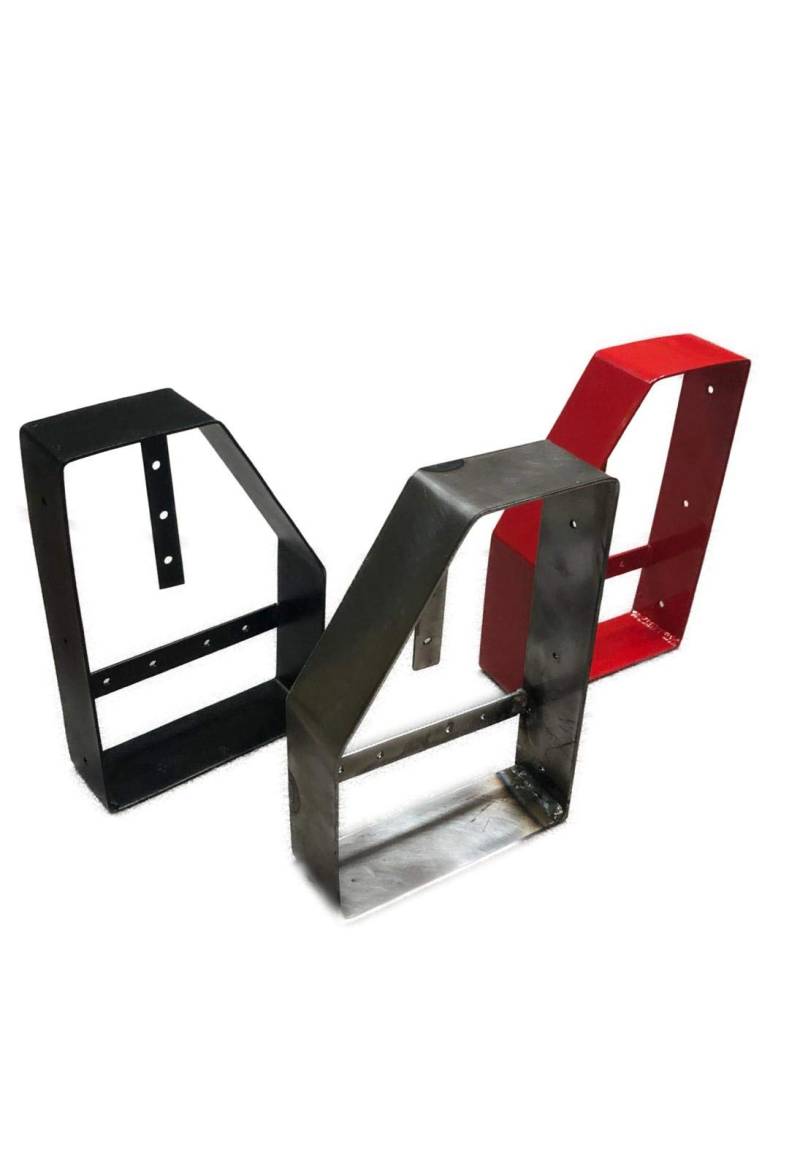 A. Weyck Tools 1 Paar Beleuchtungsträger Leuchtenträger Lampenträger für Anhänger Metall (RAL 3020 Vekehrsrot #242) von A. Weyck Tools