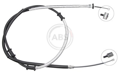A.b.s. 1x Handbremsseil Trommelbremse Hinterachse [Hersteller-Nr. K19059] für Fiat von A.B.S.