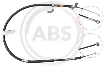 A.b.s. 1x Handbremsseil Trommelbremse Hinterachse [Hersteller-Nr. K19348] für Toyota von A.B.S.