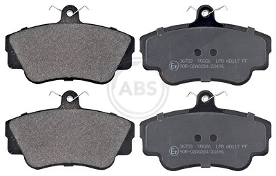A.b.s. Bremsbeläge vorne (Satz) [Hersteller-Nr. 36703] für Volvo von A.B.S.