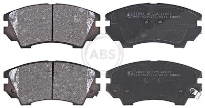 A.b.s. Bremsbeläge vorne (Satz) [Hersteller-Nr. 37683] für Chevrolet, Mg, Opel, Saab, Vauxhall von A.B.S.