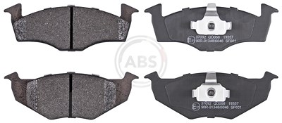 A.b.s. Bremsbelagsatz, Scheibenbremse [Hersteller-Nr. 37092] für Seat, VW von A.B.S.