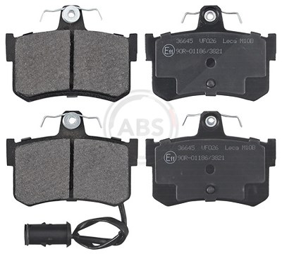A.b.s. Bremsbelagsatz, Scheibenbremse [Hersteller-Nr. 36645] für Honda, Hyundai, Mg, Rover von A.B.S.