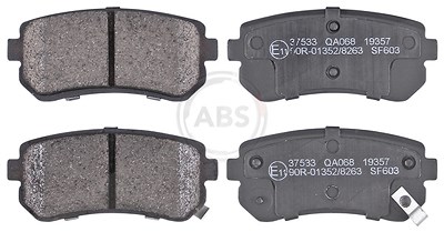 A.b.s. Bremsbelagsatz Hinterachse [Hersteller-Nr. 37533] für Hyundai, Kia von A.B.S.