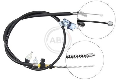A.b.s. Handbremsseil Trommelbremse Hinterachse [Hersteller-Nr. K16528] für Daihatsu, Toyota von A.B.S.