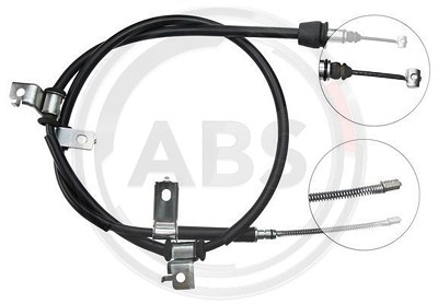 A.b.s. Handbremsseil Trommelbremse Hinterachse [Hersteller-Nr. K15357] für Hyundai von A.B.S.