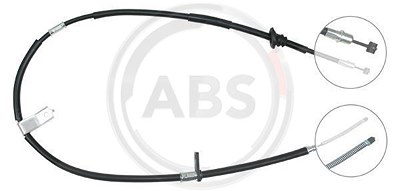 A.b.s. Handbremsseil Trommelbremse Hinterachse [Hersteller-Nr. K10897] für Hyundai von A.B.S.