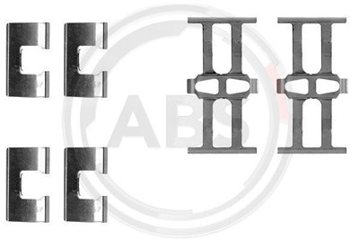 A.b.s. Montagesatz Bremsbeläge Scheibenbremse hinten [Hersteller-Nr. 1118Q] für Honda, Rover, Suzuki von A.B.S.