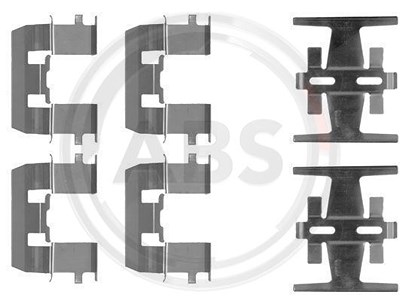 A.b.s. Montagesatz Bremsbeläge Scheibenbremse vorne [Hersteller-Nr. 1208Q] für Honda, Rover von A.B.S.