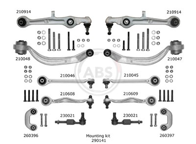 A.b.s. Reparatursatz, Querlenker [Hersteller-Nr. 219901] für Audi von A.B.S.