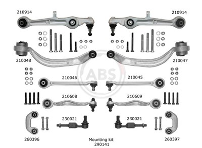 A.b.s. Reparatursatz, Querlenker [Hersteller-Nr. 219901] für Audi von A.B.S.