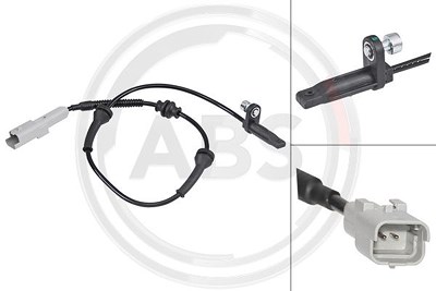 A.b.s. Sensor, Raddrehzahl [Hersteller-Nr. 30219] für Peugeot von A.B.S.