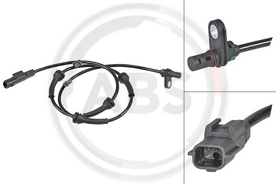 A.b.s. Sensor, Raddrehzahl [Hersteller-Nr. 30224] für Renault von A.B.S.
