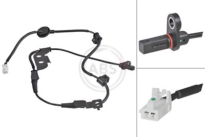 A.b.s. Sensor, Raddrehzahl [Hersteller-Nr. 31862] für Hyundai, Kia von A.B.S.