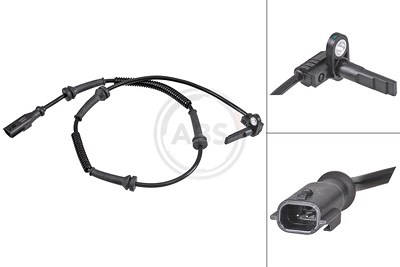 A.b.s. Sensor, Raddrehzahl [Hersteller-Nr. 32055] für Fiat, Nissan, Opel, Renault, Vauxhall von A.B.S.