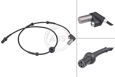 A.b.s. Sensor, Raddrehzahl [Hersteller-Nr. 30118] für Saab von A.B.S.