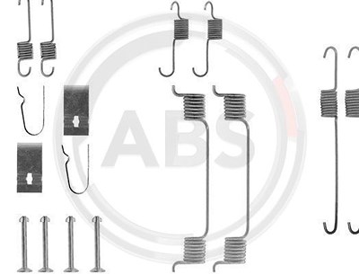 A.b.s. Zubehörsatz, Bremsbacken [Hersteller-Nr. 0700Q] für Mazda von A.B.S.