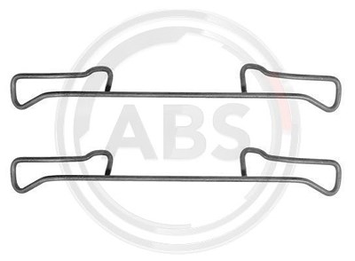 A.b.s. Zubehörsatz, Scheibenbremsbelag [Hersteller-Nr. 1150Q] für Chevrolet, Citroën, Gm Korea, Jaguar, Kia, Opel, Peugeot von A.B.S.