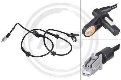 A.b.s. Sensor, Raddrehzahl [Hersteller-Nr. 30729] für Nissan von A.B.S.