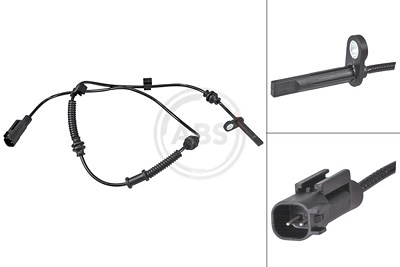 A.b.s. Sensor, Raddrehzahl [Hersteller-Nr. 31825] für Jeep von A.B.S.