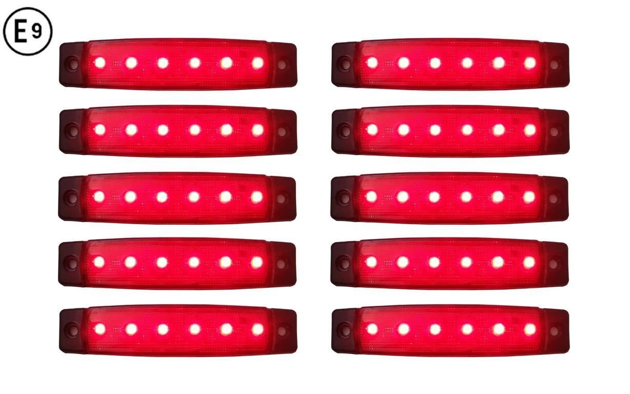 A1 10 x LED 12V ROT BEGRENZUNGSLEUCHTE POSITIONSLEUCHTE SEITENMARKIERUNGSLEUCHTE LKW A1 10 x LED 12V ROT BEGRENZUNGSLEUCHTE POSITIONSLEUCHTE SEITENMARKIERUNGSLEUCHTE LKW von A1