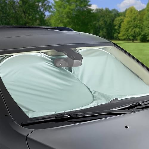 Sonnenschutz für Windschutzscheibe, Größe 150 x 70 cm, faltbarer Sonnenschutz, universell für Auto von A2ZWORLD
