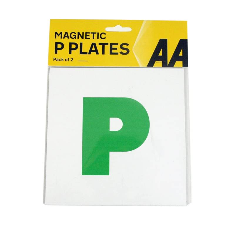 AA Car Essentials AA0347 P Magnetschilder für Fahranfänger, Weiß von AA
