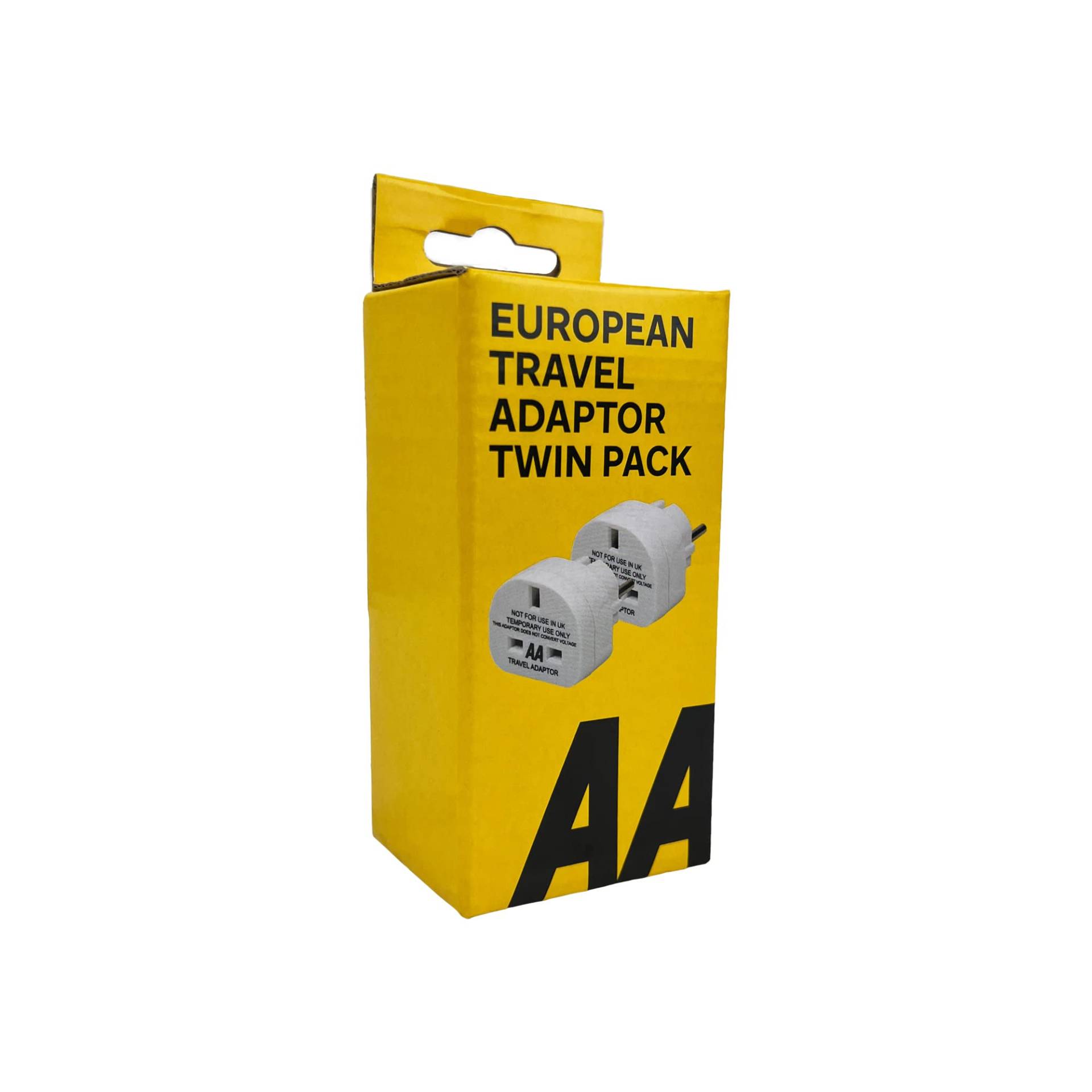 AA AA6585 Paar UK-EU 13 Amp Stecker-Adapter – unverzichtbares Reisezubehör für Europa von AA