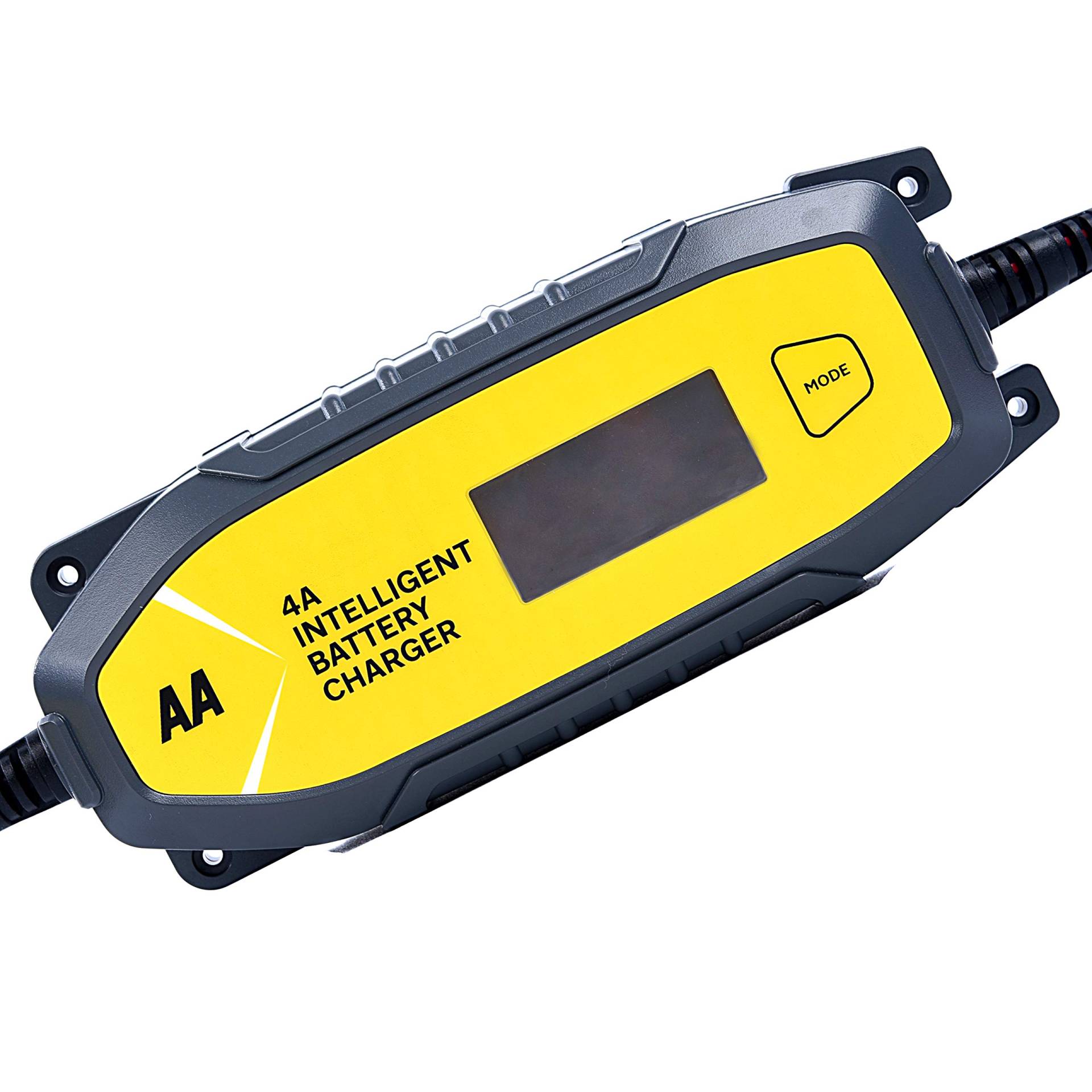 AA 4 A intelligentes Pkw-Batterieladegerät - LCD, 8 Stufen, Wiederherstellen leerer Batterien, bis zu 4,0 A Gleichstrom, Speicher/Autostart, vollständig geschützt vor Funken, Überhitzung, Verpolung und Kurzschluss AA 4 A intelligentes Pkw-Batterieladegerät - LCD, 8 Stufen, Wiederherstellen leerer Batterien, bis zu 4,0 A Gleichstrom, Speicher/Autostart, vollständig geschützt vor Funken, Überhitzung, Verpolung und Kurzschluss von AA