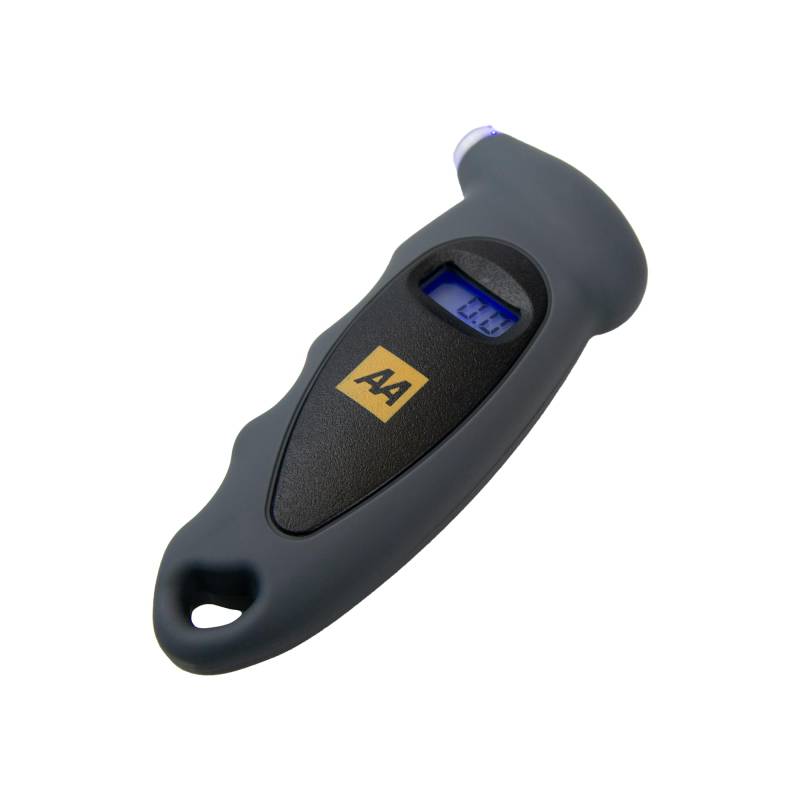 AA Digitales Reifendruckmessgerät AA1634 — einfach zu verwenden für Autos, Motorräder, Lieferwagen, Fahrräder — LCD-Bildschirm mit Hintergrundbeleuchtung — 0-100 PSI/0-6,55 Bar von AA
