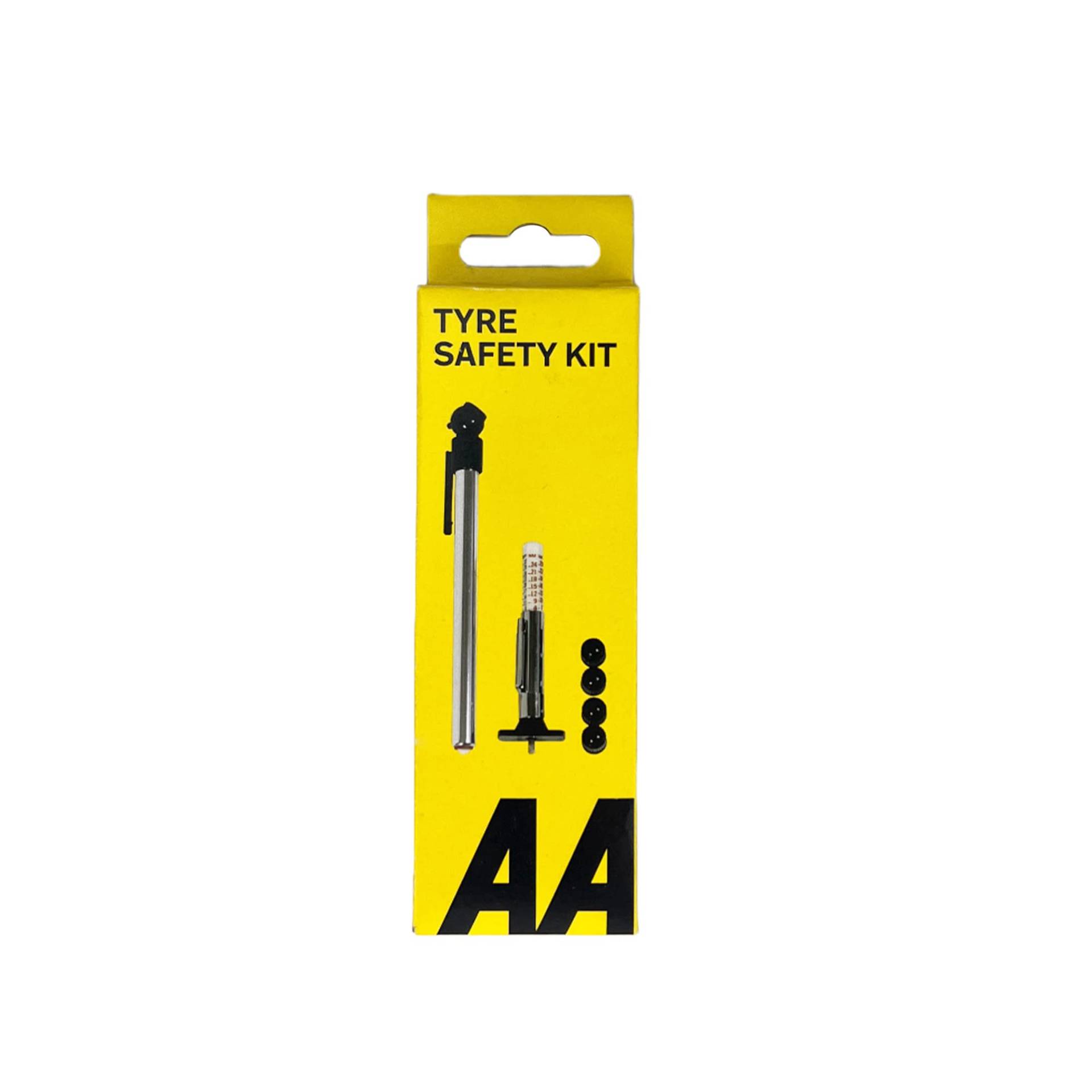 AA Reifensicherheitsset für Autos AA1146 – 2 Messgeräte für Profiltiefe und Reifendruck Plus 4 Staubkappen AA Reifensicherheitsset für Autos AA1146 – 2 Messgeräte für Profiltiefe und Reifendruck Plus 4 Staubkappen von AA