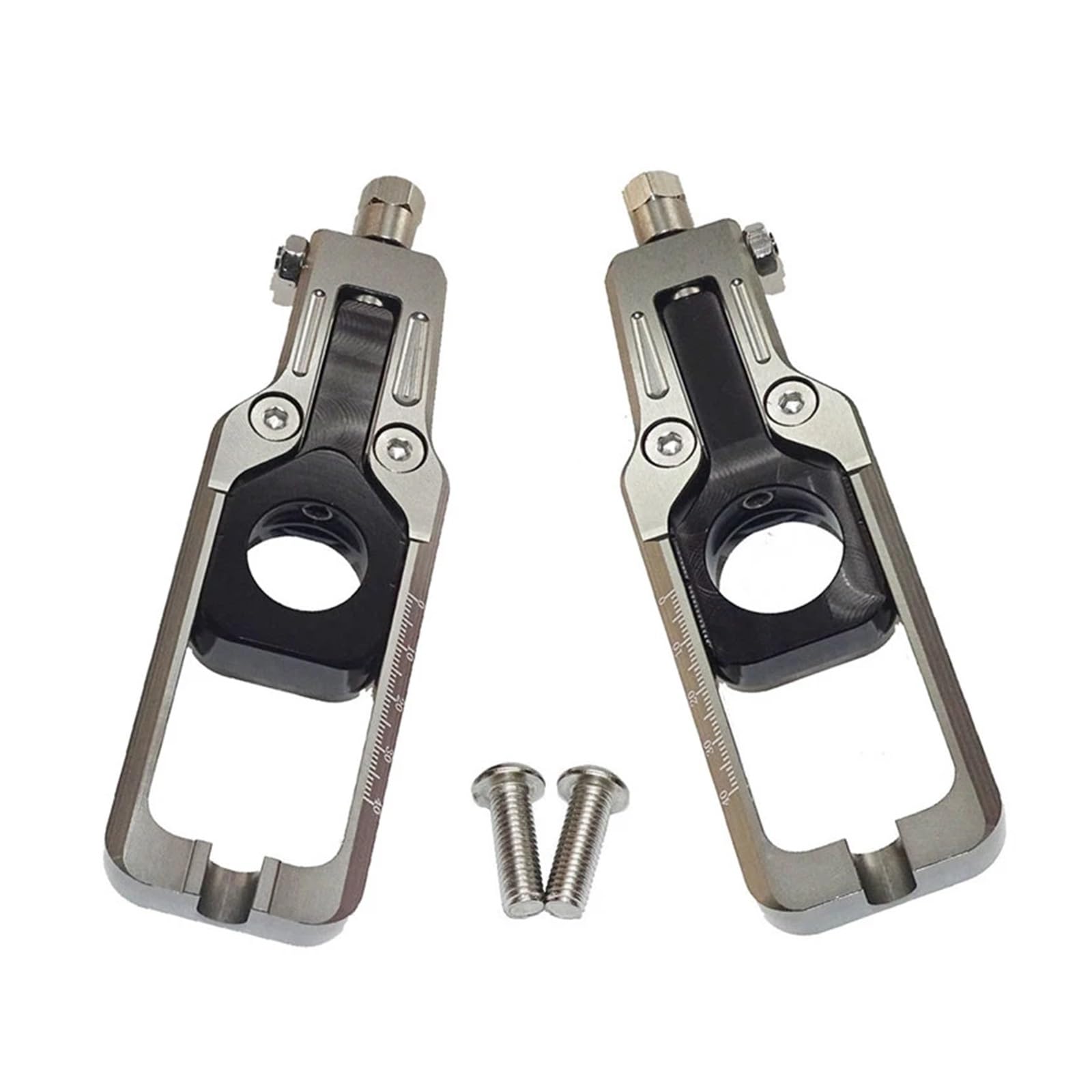Motorrad Hinterrad Achsblöcke Kettenspanner Spanner for CBR1000RR CBR 1000 RR Fireblade SC57 2004 2005 2006 20007(Titanium) von AANAN