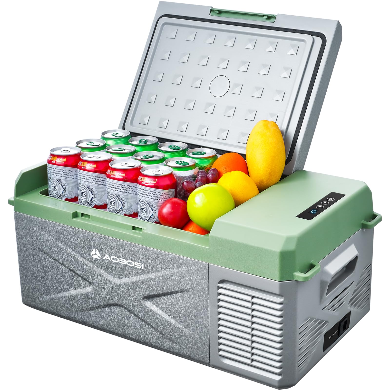 AAOBOSI Kompressor Kühlbox,Auto kühlbox 16L, kühlbox elektrisch Kompressor, -20°C - 20°C 12/24V DC & 100-240V AC, geeignet für Auto, Camping, LKW, Wohnmobile und Zuhause usw, Grau AAOBOSI Kompressor Kühlbox,Auto kühlbox 16L, kühlbox elektrisch Kompressor, -20°C - 20°C 12/24V DC & 100-240V AC, geeignet für Auto, Camping, LKW, Wohnmobile und Zuhause usw, Grau von AAOBOSI