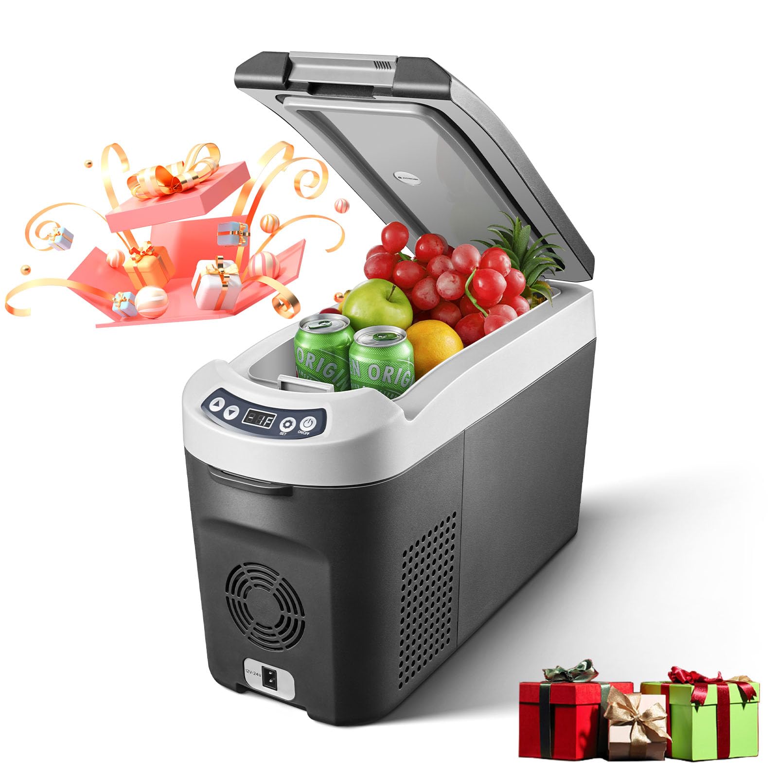 AAOBOSI Kompressor Kühlbox 15 Liter, Kühlbox Auto -15℃~20℃, Kühlbox Elektrisch 12/24V für Auto, Lkw, Boot, Reisemobil und Steckdose AAOBOSI Kompressor Kühlbox 15 Liter, Kühlbox Auto -15℃~20℃, Kühlbox Elektrisch 12/24V für Auto, Lkw, Boot, Reisemobil und Steckdose von AAOBOSI