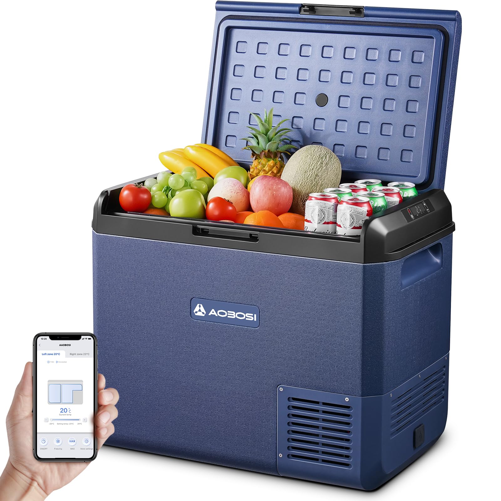 AAOBOSI Kompressor Kühlbox 60L: Camping Kühlbox Kompressor mit APP-Steuerung, IPX4 Wasserdicht, 12V/230V, -20°C bis 20°C Kühlbox Elektrisch für Auto, LKW, Boot, Camping, Fischen & Outdoor AAOBOSI Kompressor Kühlbox 60L: Camping Kühlbox Kompressor mit APP-Steuerung, IPX4 Wasserdicht, 12V/230V, -20°C bis 20°C Kühlbox Elektrisch für Auto, LKW, Boot, Camping, Fischen & Outdoor von AAOBOSI