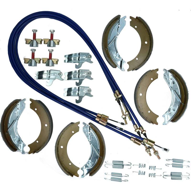AB Tools Bremsbacke & Kabel Full Kit fur Ifor Williams Tieflader LM7 Serie 3500 kg von AB Tools_URB
