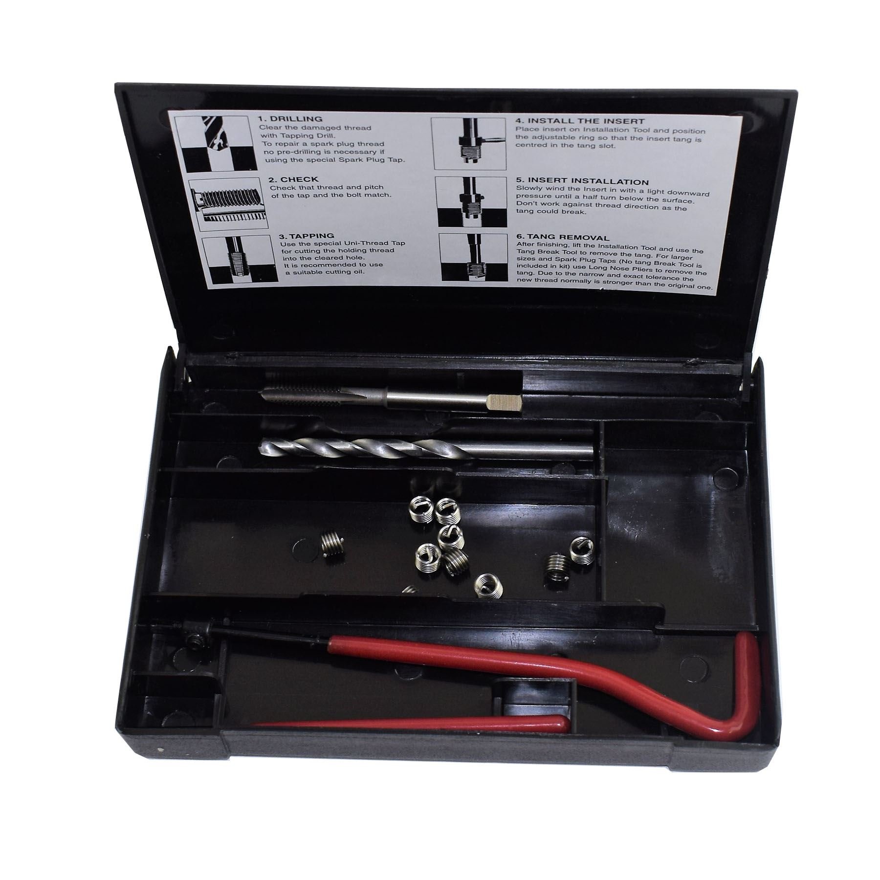AB Tools-Unithread 3/8" x 16 BSW Kit Reparatur hahn Whitworth HELICOIL filets beschädigt 14pc Kit von AB Tools-Unithread