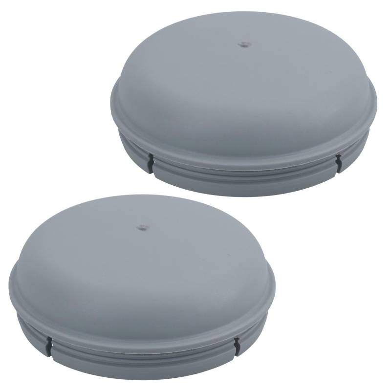 AB Tools 2 x Stopfen moyeu Kunststoff grau Staub fett Deckel Turnus 76mm für Anhänger IFOR Williams von AB Tools