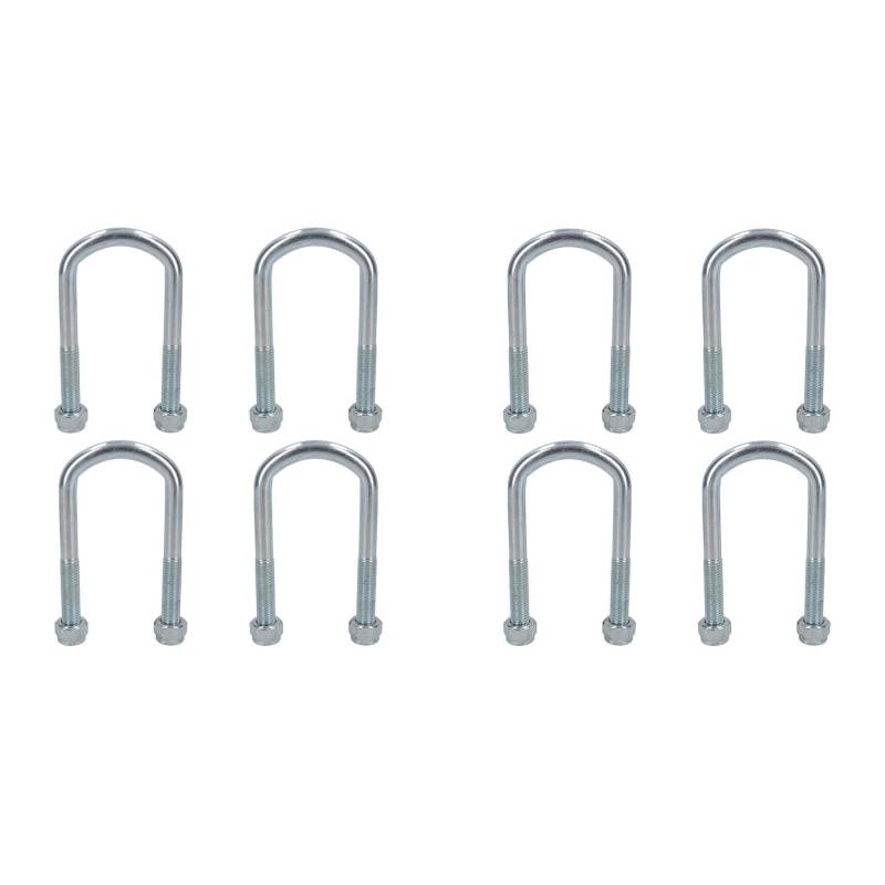AB Tools 8 Einzelnen Parabolic Blattfedern mit U Schraube für Ifor Williams Anhänger von AB Tools