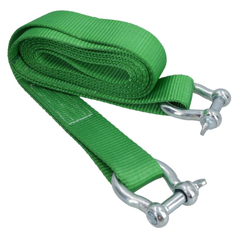 AB Tools - Abschleppseil Straßen Bergung Band Mit 2 Schäkeln 4 Meter 8 Tonne SM009 von AB Tools