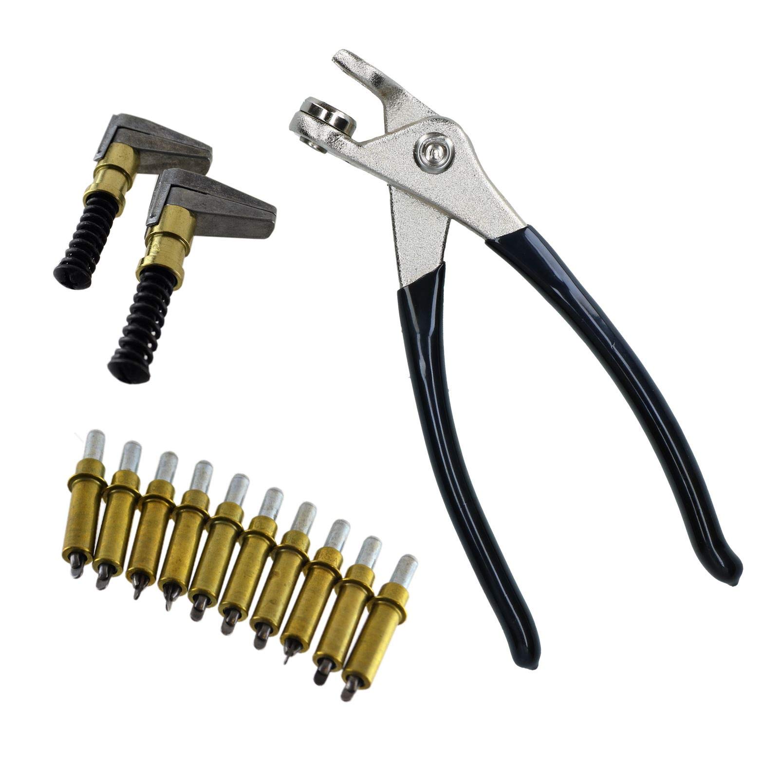 AB Tools Cleco Temporary Fasteners 3/16" Nieten Pins (10) Zangen und 2 Metallkeilspanner von AB Tools