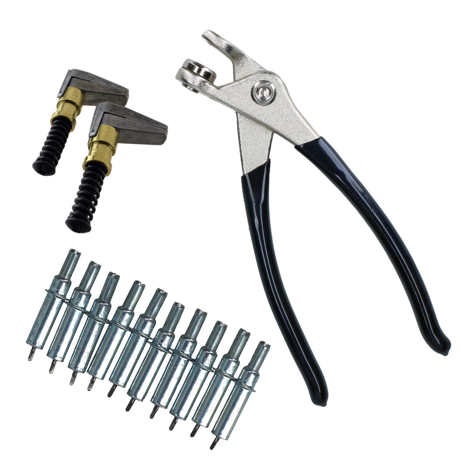 AB Tools Cleco Temporary Fasteners 3/32" Nieten Pins (10) Zangen und 2 Metallkeilspanner von AB Tools
