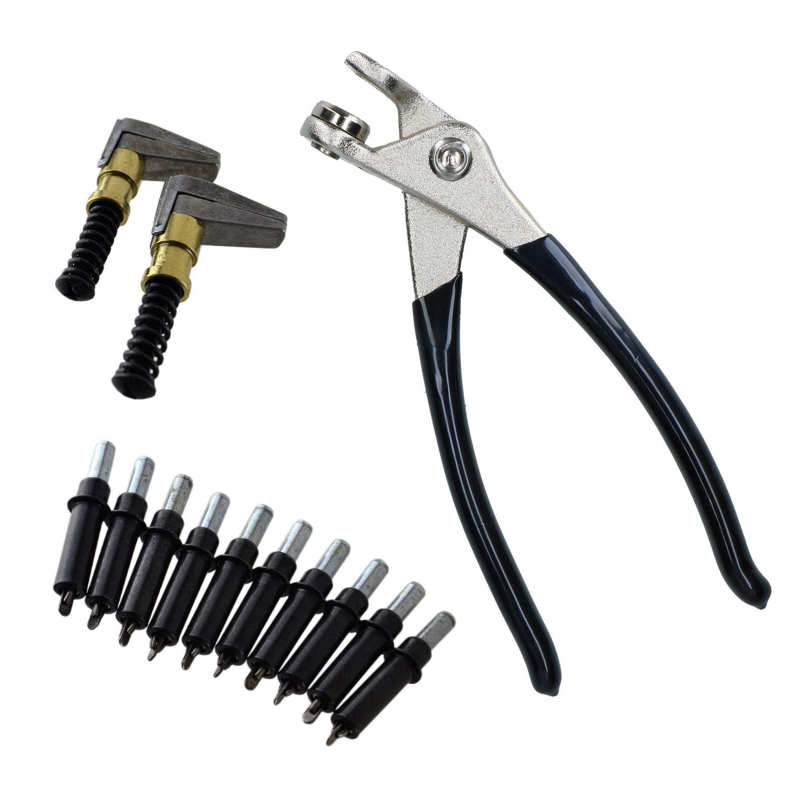 AB Tools Cleco Temporary Fasteners 5/32" Nieten Pins (10) Zangen und 2 Metallkeilspanner von AB Tools