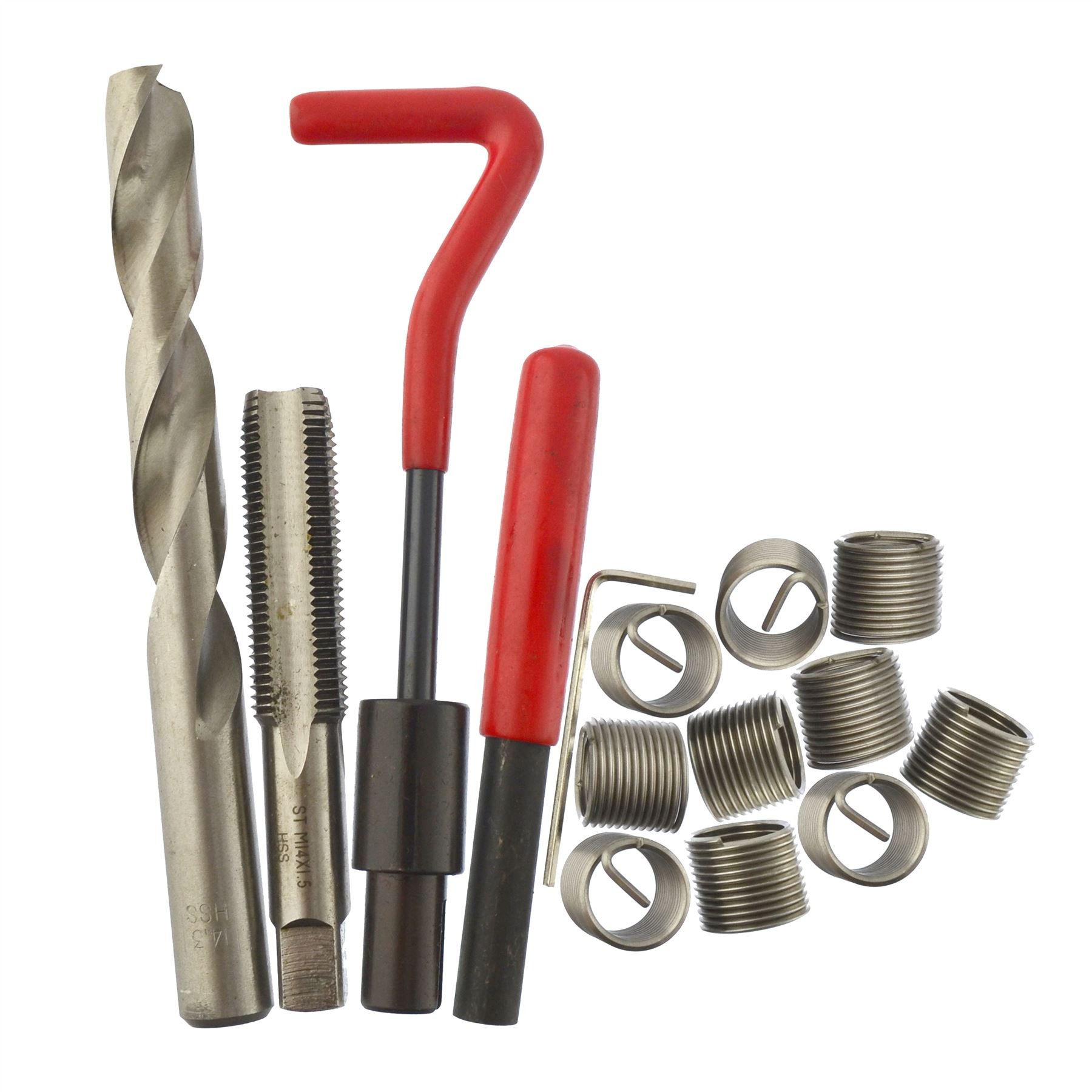 AB Tools M14 x 1,5 mm kit Reparatur Filetieren/helicoil 9PC beschädigt 15PC EIN025 von AB Tools