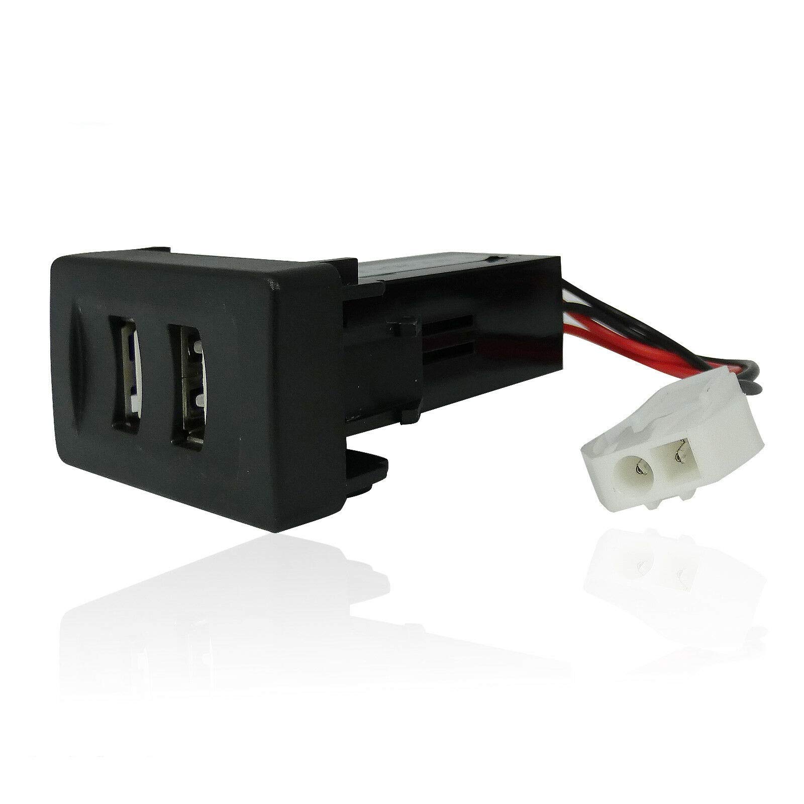AB1 Flexzon Armaturenbrett-Panel Dual USB-Port Ladegerät Steckdose 12 V für Armaturenbrett von AB1