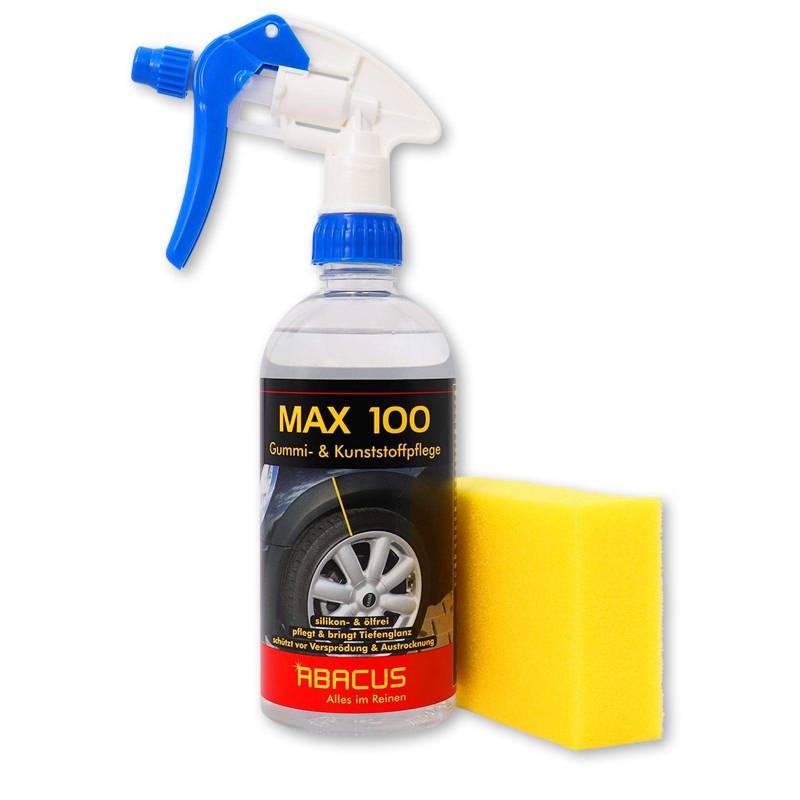 ABACUS® 500 ml Max 100 - Gummi- & Kunststoffpflege mit Schwamm (7578) von ABACUS