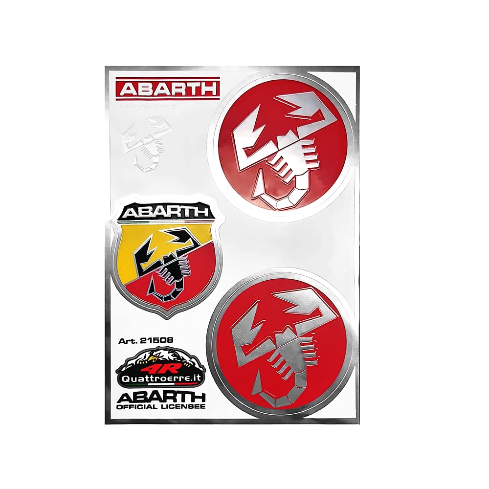 Abarth Sticker Tabs Sticker 1 Scudetto 2 Scorpions von Abarth