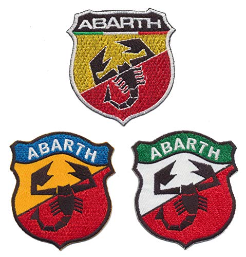 ABARTH Aufnäher Aufbügler Patches 3 Stück Auto FIAT Tuning Italien von ABARTH